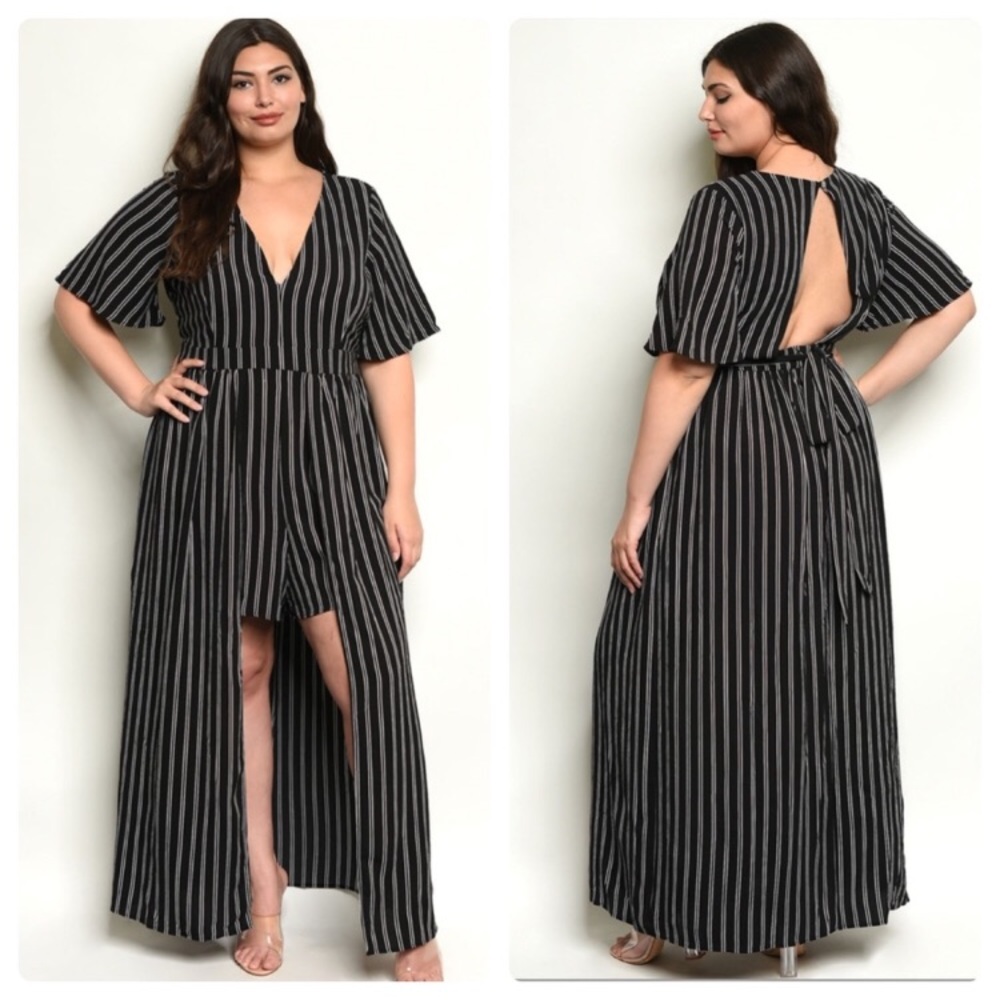 Sale Must Go!! Striped Print Romper